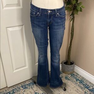 Levi's Super Low Rise Blue Jeans with Flair 524 Levi’s